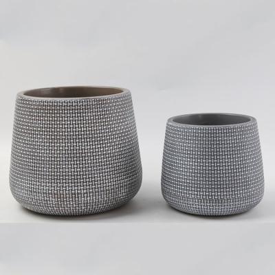 China Hot Sale Thailand Bee Woven Flower Pot Eco-friendly Planting Pot For Green Orchid With Drainage Hole And Tray for sale