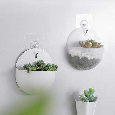 China Bump-Resistant BEES Round Decorative Flower Display Vase Plant Holder Ceramic Hanging Succulent Pots For Indoor Plants Wall Mounted Planter for sale