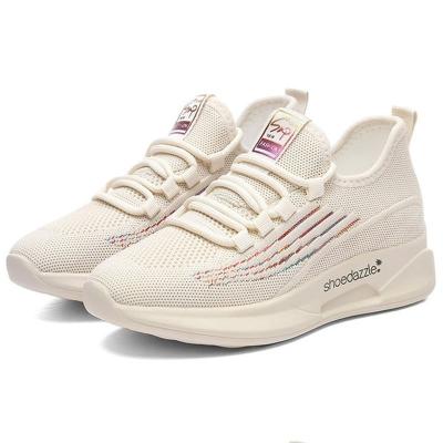 China Fashion Trend New Styles Breathable Soft Walking Mesh Cotton Fabric Hard-Wearing women Casual Sport Shoes for sale