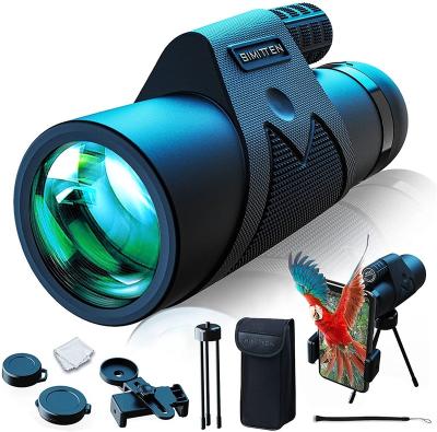 China 12X42 High Power Telescope Monocular Monocular With Smart Phone Adapter Binocular Square For Adult&Bird Watching 155X55mm for sale