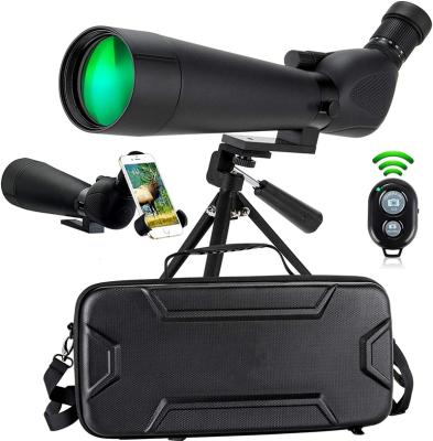 China Target Shooting Hunting Astronomy Ceenda 20-60x80mm HD Bird Watching Spotting Scope with Tripod and Carry Case - BAK 4 Prism Spotting Scopes Waterproof Fog Proof Telescope for sale