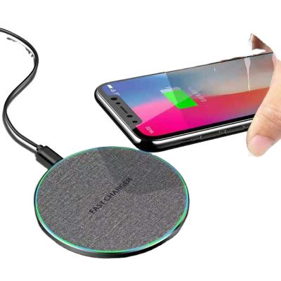 China Mobile Phone Magnet 10W 15W Wireless Charging Multi Function Led Light Weight Qi Fast Charging Portable Mobile Phone Pad Wireless Charger for sale