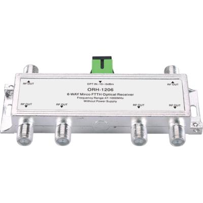 China FTTH FTTB FTTX network 6 catv optical receiver ftth fiber optic equipment ORH-1206 for sale