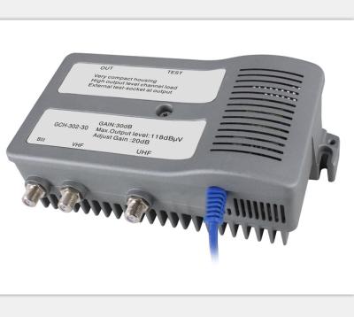 China Gecem 47-860Mhz CATV Indoor Multiband Signal Amplifier With 30db Gain GCH-302-30 GCH-302-30 for sale