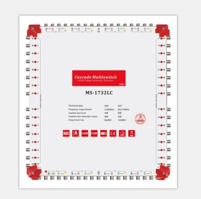 China Geecn 17X32 Cascade Satellite Multiswitch with LED MS-1732LC MS-1732LC for sale