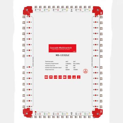 China Gecen 13X32 Cascade Satellite Multiswitch With LED Display Model MS-1332LC MS-1332LC for sale