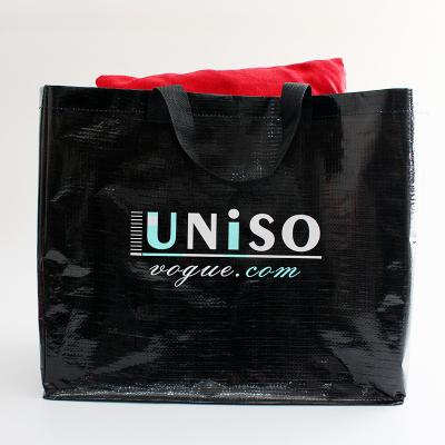 China Manufacturer Custom Reusable Shopping Bag Bopp Laminated Recycled PP Woven Bag With Logo Printed for sale