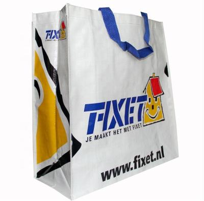 China Non handled woven fabric with lamination material and folding style handled non woven shopping bag for sale