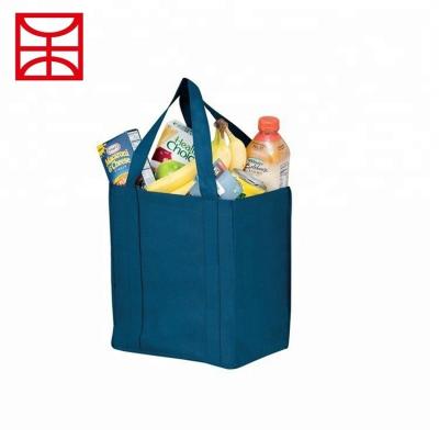 China Supermarket Goods Buying Blue Cheap Reusable Shopping Bag for sale