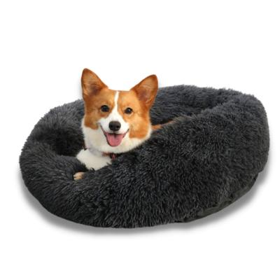 China Wholesale High Quality Viable Fur Cat Bed Mat Luxury Fold Coral Fleece Pillow Plush Pillow Faux Fur Cat Bed Comfortable Comfortable Pets Dog for sale