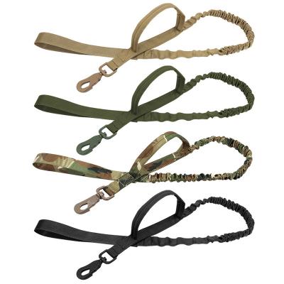 China Viable Tactical Dog Leash Bungee Training Rope With Shock Absorption Military Large Elasticity Explosion Proof Dog Leash Rushed Dogs for sale