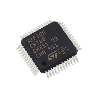 China / New original microcontroller IC 24MHz single core 32-bit 128KB (original SNAP spot su 128K x 8 IC chips STM32F100CBT6B) new IC for sale