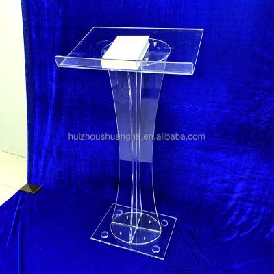 China Modern Design Wedding Church Conference Hall Podium Modern Acrylic Church Lectern for sale