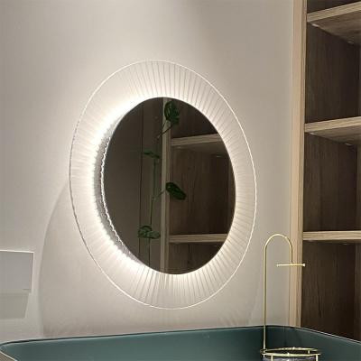 China Minimalist Bath DressingTable Wall Vanity Furniture Decorative With Led Acrylic Mirror for sale