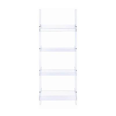 China Lightweight Luxury Office Building Furniture (Other) Bookcase Four Adjustable Transparent Color Floors Bookcase for sale