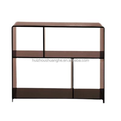 China Shelving Tool Furniture Shelving Rack Transparent Fashion Light Luxury Luxury Rac for sale