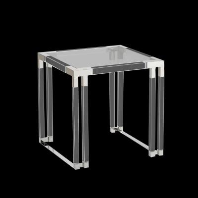 China (Others)Adjustable Modern Living Room Console Table Rectangle Stainless Steel Acrylics Coffee Tables for sale