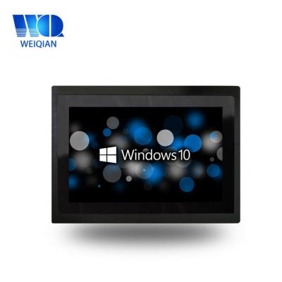 China 10.1inch J1900 Win7 Win10 Touch Panel Industrial PC IP65 Recessed HMI Industrial PC 10.1 Inch for sale