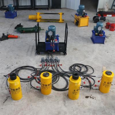 China Factory Manufacture Electric Control Hydraulic Jack Cylinder /yellow Color Double Color Acting Hydraulic Cylinder Jack for sale