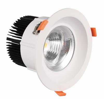 China Dust Proof Modern Aluminum LED Downlight Residential Lighting 7W/12W/20W/30W/40W/50W/70W Recessed COB LED Downlight for sale