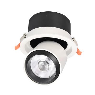 China Dimmable Modern Indoor Round Recessed Anti-glare Mini Cob Ceiling Follow Led Spot Light for sale