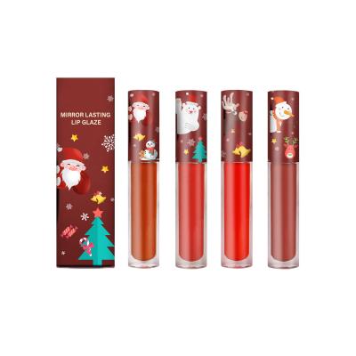 China Long Lasting Christmas Lip Gloss Waterproof And Moisturizing Lip Gloss Wholesale Private Label for sale