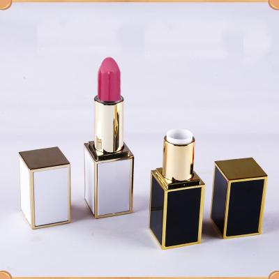 China Wholesale square sunscreen lipstick tube private label your own empty black white color lipstick lipstick tube for sale