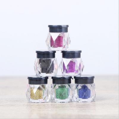 China Waterproof 12 Colors Accent Glitter Powder Eye Shadow Dye Eyeshadow Loose Pots for sale