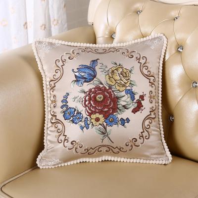 China dropshipping anti-static decorative pillow cover morden cushion cover jacquary pillowcase without filler for sale