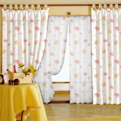 China Blackout Modern Living Room Curtain Print Flowers Luxury Curtain For Windows Bedroom Kitchen Window Drapes Home Decor for sale