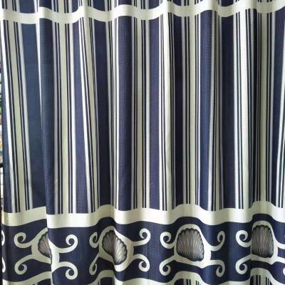 China Durable 100% Polyester Fancy Shower Curtains With Hooks , Multiple Styles Bathroom Shower Curtains for sale