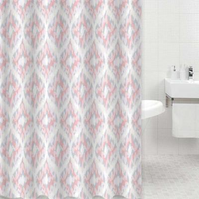 China Sustainable Recycled Bathroom Shower Curtains With Hooks , Fashion Bathroom Bathroom Curtain for sale