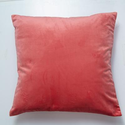 China PORTABLE Makers Crushed Velvet Throw Pillow For Girl Room , Morden European 45*45 Throw Cushion With Zipper for sale