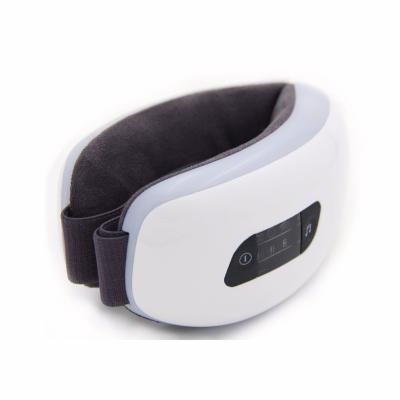 China Rechargeable Vibrating Music Output Air Pressure Eye Massager With Heat And Music for sale