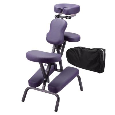 China Contemporary Beauty Salon Folded Portable Metal Massage Table Chair for sale