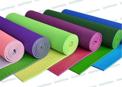 China Anti Skid Blue 5mm 6mm PVC Yoga Mat Safe For Beginners Big Guys for sale