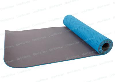 China Breathe Thick Padded Yoga Mat 6mm Thick With Designs Mesh Hole Beautiful for sale