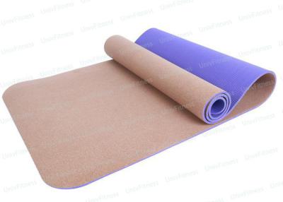 China Environmentally Friendly Cork Yoga Mat TPE Covered 3mm Thickness for sale