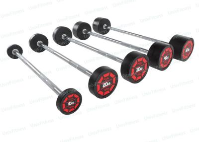 China 5 15 25 Pound Rubber Barbell Weight Set Crossfit Weightlifting Support for sale