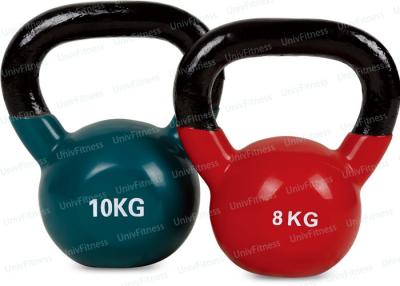 China Metaaldomoren en Barbells/het Vinyl Met een laag bedekte Gietijzer Kettlebells van 8kg 16kg 24kg Te koop