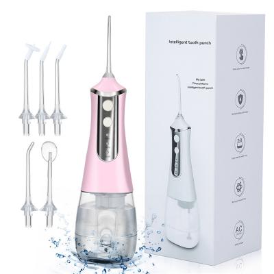 China Household 5 Modes Rechargeable Water Flosser Irrigator Travel Use Portable Electric Oral Dental Teeth Cleaner for sale