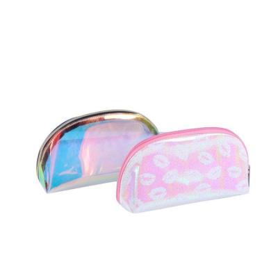 China Fashoion 2022 holographic waterproof storage bag makeup cash custom logo cute cartoon cosmetic bag for sale