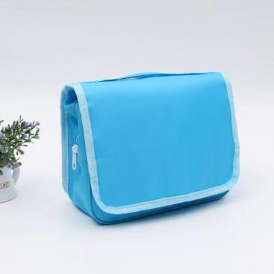 China Environmental protection Waterproof Travel Polyester Oxford Fabric Cosmetic Wash Bag Women Men Makeup Toiletry Bag Organizer for sale