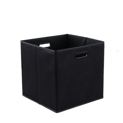 China Sustainable Non-woven Fabric Storage Box Cubes Organizer Container Foldable Storage Bins for Pantry Closet for sale