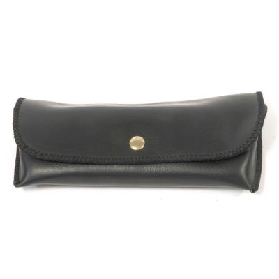 China Fashional Glasses Case Classic Black PU leather glasses case for sale