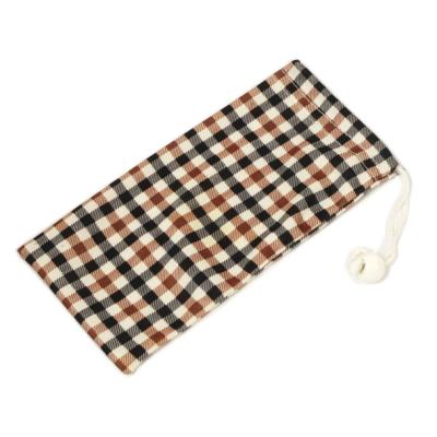 China Optical Glasses Racing Custom Microfiber Pattern Eyeglass Pouch for sale