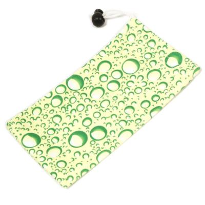 China Optical Glasses Racing Custom Microfiber Pattern Eyeglass Pouch for sale