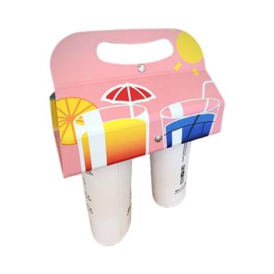 China Beverage Patent Take Away Paper Cup Holder To Go Cup Carrier For Coffee Cup for sale