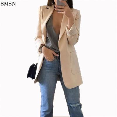 China CATHY High Quality Solid Color breathable fashion women's coats for ladies winter formal blazers and coats for women for sale