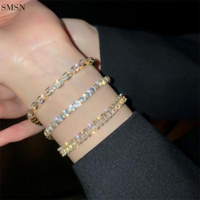 China New Zircon FASHIONABLE simple geometric bracelet net red spring bracelet personality fashion temperament design sense of the hand ornaments for sale